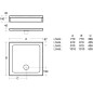 Ideal Standard Simplicity Stone - Receveur de douche 910x910 mm, blanc L504501 Ideal Standard Simplicity Stone - Receveur de douche 910x910 mm, blanc L504501