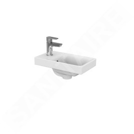 Cersanit Moduo - Lave-main 40x22 cm, avec trop-plein, trou pour robinetterie , blanc K116-016