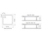 Ravak Galaxy Pro Flat - Receveur de douche, 800x800 mm, blanc XA034411010 Ravak Galaxy Pro Flat - Receveur de douche, 800x800 mm, blanc XA034411010