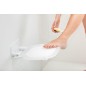 Ravak Ovo Chrome - Siège de douche 410x375 mm, inox / blanc B8F0000029 Ravak Ovo Chrome - Siège de douche 410x375 mm, inox / blanc B8F0000029