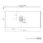 Polysan Flexia - Receveur de douche 1600 x 750 mm, blanc 72921 Polysan Flexia - Receveur de douche 1600 x 750 mm, blanc 72921