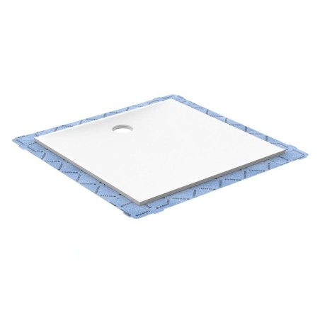 Geberit Setaplano - Receveur de douche plat, matériau minéral, 800x800 mm, blanc 154.260.11.1