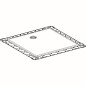Geberit Setaplano - Receveur de douche plat, matériau minéral, 800x800 mm, blanc 154.260.11.1