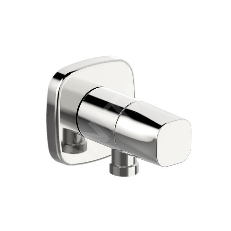 Hansa Living - Coude de raccordement avec vanne d’arrêt, chrome 51570183