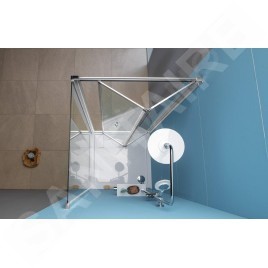 Polysan Easy Line - Porte de douche pliante 800 mm, verre clair EL1980