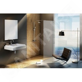 Ravak Walk-In - Paroi de douche Walk-in Wall 150, 1500x2000 mm, aluminium brillant/verre clair GW9WP0C00Z1