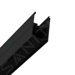 Ravak Supernova - Porte de douche en trois parties ASDP3-130, 1270-1310 mm, noir/verre Grape 00VJ03R2ZG