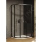 Ravak Blix - Cabine de douche quart de cercle, 900x900 mm, noir/verre clair X3BM70300Z1 Ravak Blix - Cabine de douche quart de cercle, 900x900 mm, noir/verre clair X3BM70300Z1