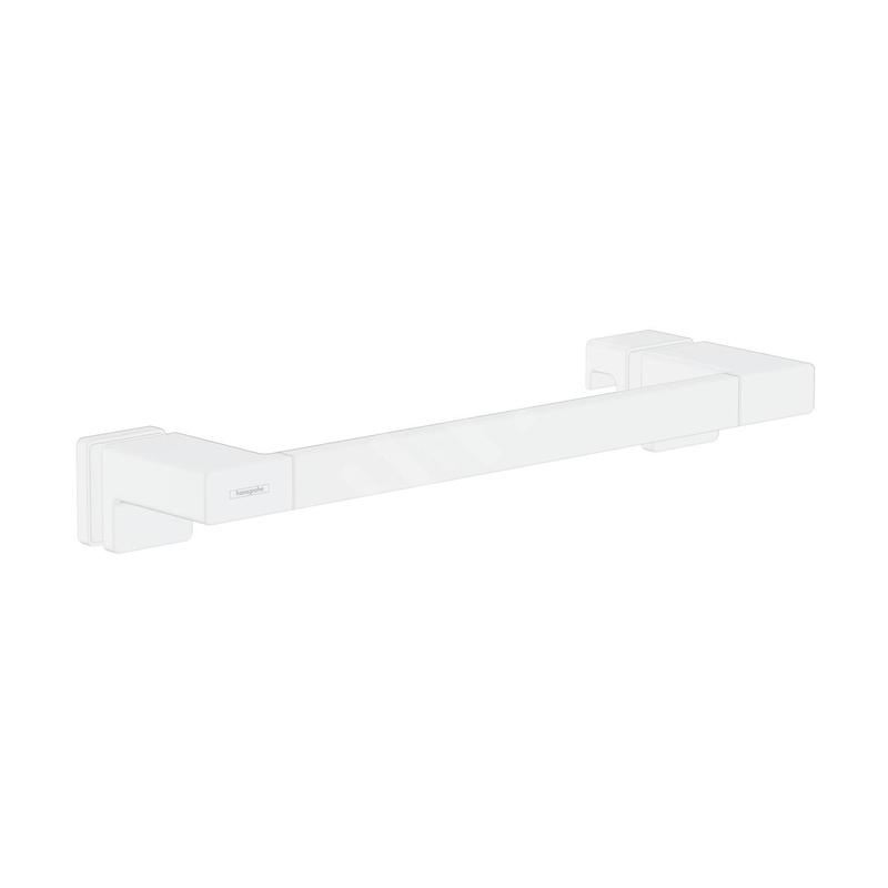 Hansgrohe AddStoris - Poignée pour portes de douche, longueur 400 mm, blanc mat 41759700