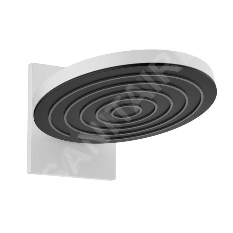 Hansgrohe Pulsify S - Douche de tête 260 avec raccordement, 2 jets, EcoSmart, blanc mat 24151700