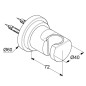 Kludi Nova Fonte - Support de douche, chrome 2055205-25
