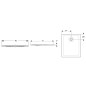 Geberit Nemea - Receveur de douche 900x750 mm, blanc brillant 550.572.00.1
