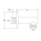 Steinberg 100 - Coude de raccordement, chrome 100 1660