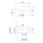 Steinberg 135 - Coude de raccordement, noir mat 135 1660 S