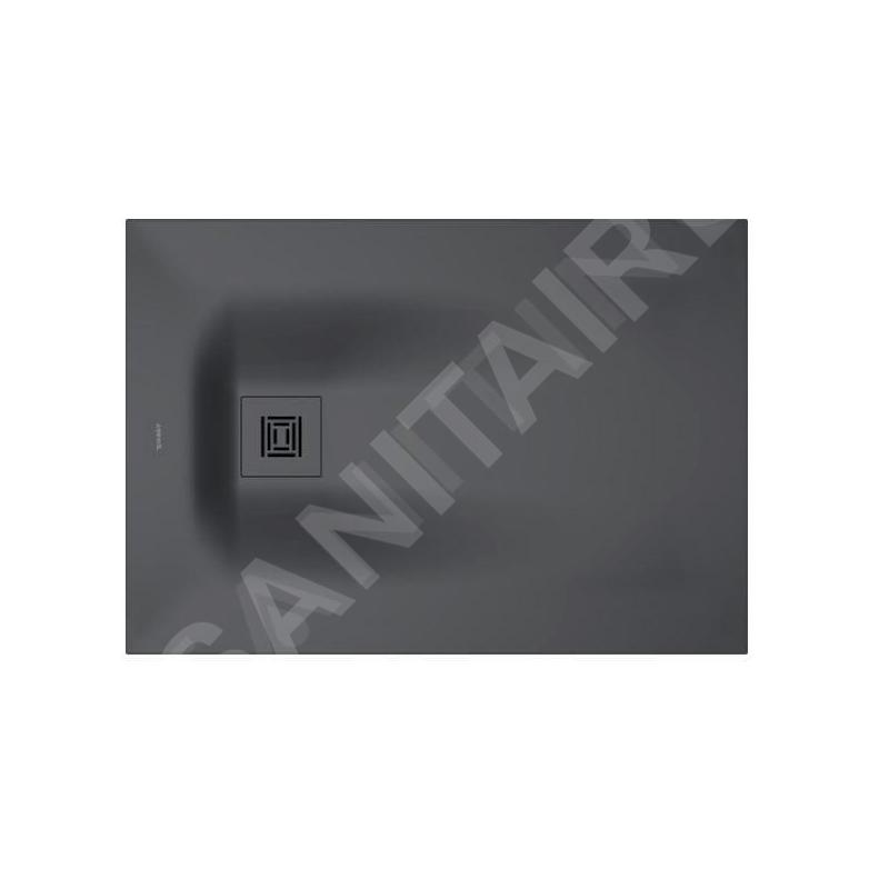 Duravit Sustano - Receveur de douche 1000x700 mm, DuraSolid, gris foncé mat 720272650000000