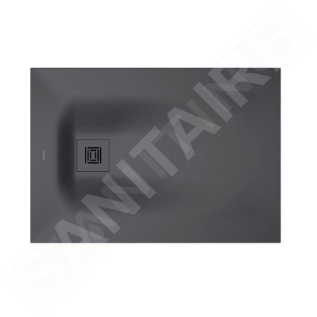 Duravit Sustano - Receveur de douche 1000x700 mm, DuraSolid, gris foncé mat 720272650000000