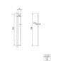 Steinberg 135 - Barre de douche, 90 cm, chrome 135 1624