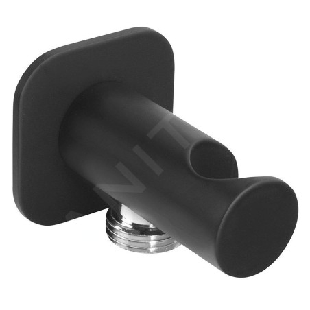 Sapho Douches - Montant mural avec support, noir mat SG403NE