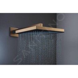 Hansgrohe Pulsify E - Douche de tête, 26x26 cm, bronze brossé 24330140