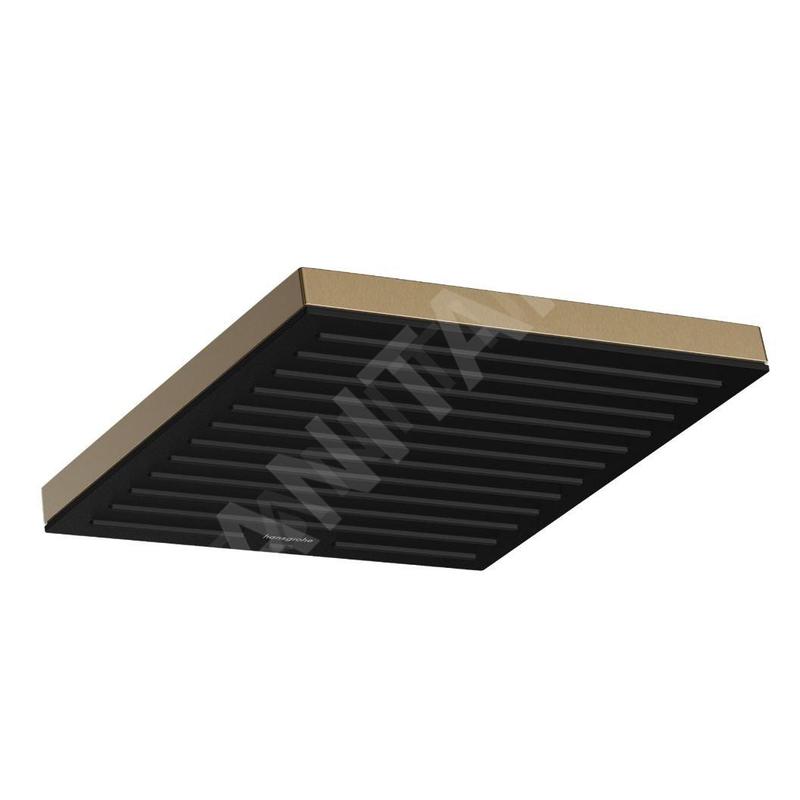 Hansgrohe Pulsify E - Douche de tête, 26x26 cm, EcoSmart+, bronze brossé 24333140