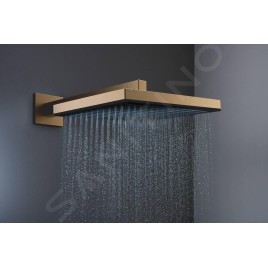 Hansgrohe Pulsify E - Douche de tête, 26x26 cm, EcoSmart+, bronze brossé 24333140