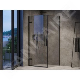 Ravak Cool! - Porte de douche 90x195 cm, noir/verre clair X0VV70300Z1