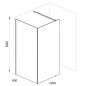 Ravak Walk-In - Paroi de douche Walk-in Corner, 1200x800 mm, blanc/verre clair GW1CG4E00Z1 Ravak Walk-In - Paroi de douche Walk-in Corner, 1200x800 mm, blanc/verre clair GW1CG4E00Z1