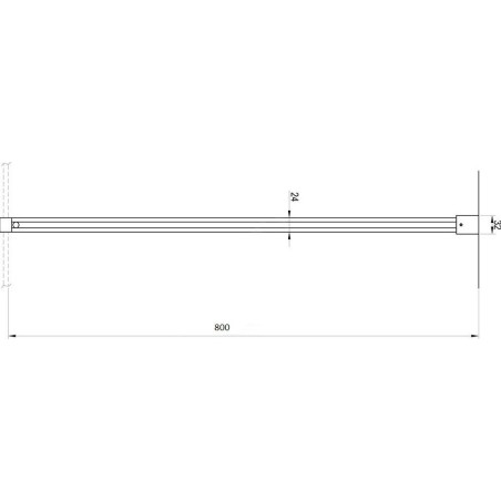 Ravak Walk-In - Upright W SET-80 Wall/Corner, blanc GWD01000E003