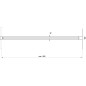 Ravak Walk-In - Upright W SET-Uni Free/Wall, blanc GWD01000E006