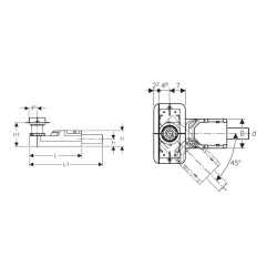 Geberit CleanLine - Kit d'encastrement pour canivelles de douche, pour hauteur de chape 65 - 90 mm, évacuation 40 mm