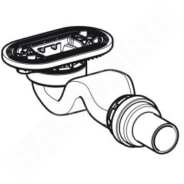Geberit Sestra - Garniture de vidage pour receveurs, hauteur du robinet 30 mm 550.019.00.1