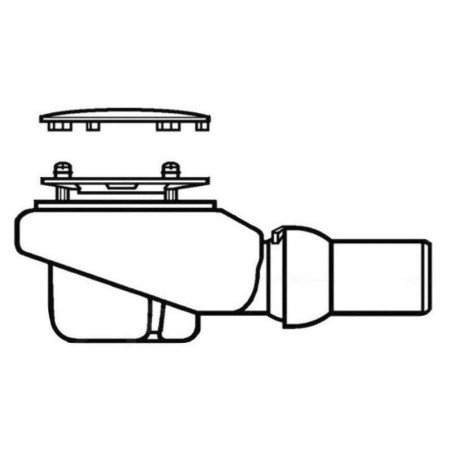 Villeroy & Boch Subway Infinity - Garniture de vidage Tempoplex Plus Compact 90 mm, blanc 92260068