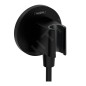Hansgrohe Fixfit - Coude de raccordement avec support, noir mat 26888670