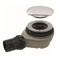 Geberit Accessoires - Garniture d’évacuation de douche d90 avec cache de la bonde d’évacuation, chrome 150.551.21.1