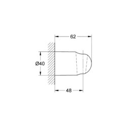 Grohe Relexa - Support mural de douchette, chrome 28605000