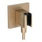 Hansgrohe Fixfit - Coude de raccordement avec support, bronze brossé 26889140