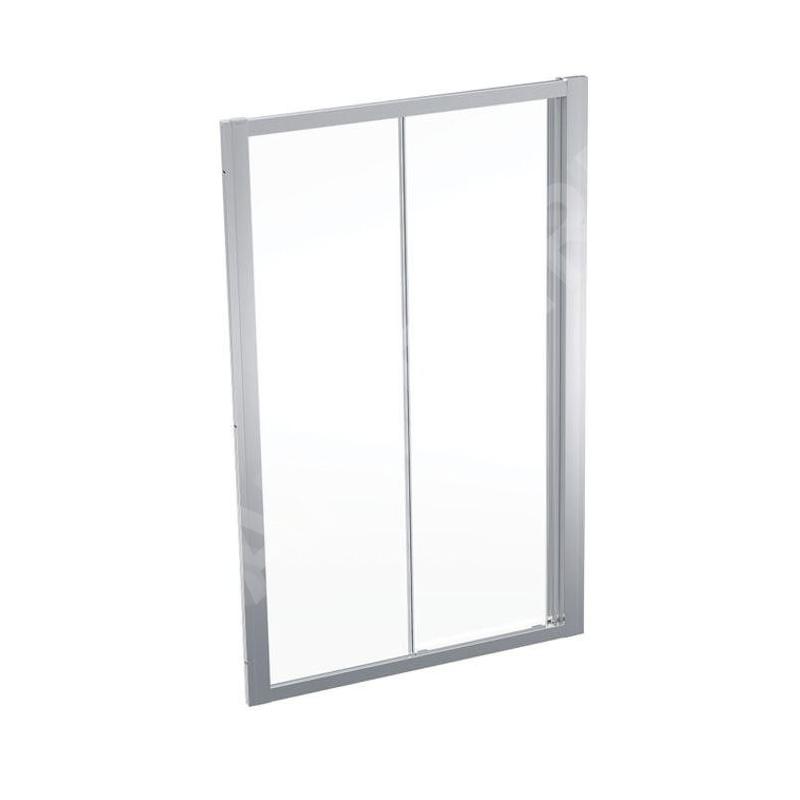 Geberit GEO - Porte de douche 120x190 cm, argent/verre clair 560.153.00.2