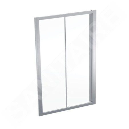 Geberit GEO - Porte de douche 120x190 cm, argent/verre clair 560.153.00.2