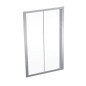 Geberit GEO - Porte de douche 120x190 cm, argent/verre clair 560.153.00.2