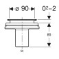 Geberit Accessoires - Ensemble de vidange de douche, pour installation sur le sol, sans stoppeur d'odeurs 150.592.00.1