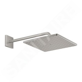 Grohe Rainshower - Douche de tête 310, Mono Cube 9,5 l/min, 1 jet, bras de douche 42 cm, supersteel 26564DC0