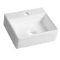 Sapho Small - Lave-mains GIULIA, 335x290 mm, avec un trou pour robinet, blanc BH7002