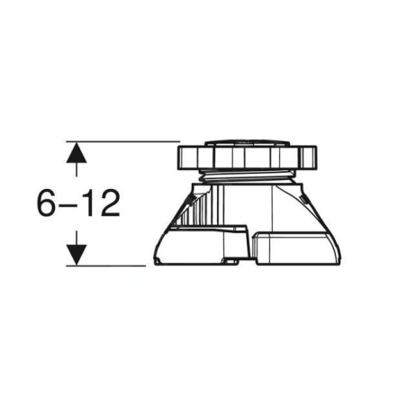 Geberit Accessoires - Pieds pour receveur de douche jusqu’à 120 cm, 5 pièces 554.954.00.1