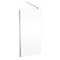 Geberit GEO - Paroi de douche Walk-In, 100x200 cm, argent/verre clair 560.139.00.2