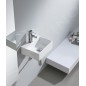 Sapho Small - Lave-mains GIULIA, 335x290 mm, avec un trou pour robinet, blanc BH7002