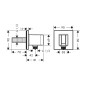 Hansgrohe Fixfit - Coude de raccordement avec support, blanc mat 26889700