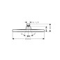 Hansgrohe Crometta - Douche de tête S 240 mm, EcoSmart, noir mat 26724670