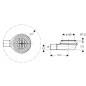 Geberit Accessoires - Bonde de receveur de douche, garde d'eau 30 mm 150.581.00.1