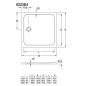 Villeroy & Boch Lifetime Plus - Receveur de douche, 900x900 mm, Anti-slip, blanc alpin 6223D401