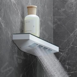 Hansgrohe Rainfinity - Douche d'épaules 500 avec tablette, 1jet, couleur chrome 26243000